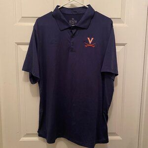 Virginia UVA Cavaliers Baseball Team Issued EvoShield Blue Polo T-Shirt XL
